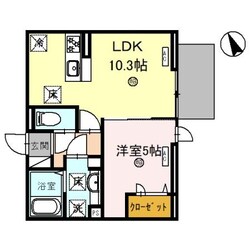 D’s駅南大路の物件間取画像